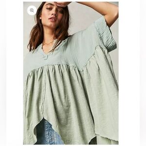 Free People Sugar Rush Baby Doll Top